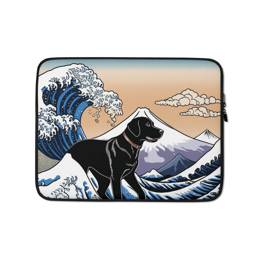 PugMug Custom Black Labrador Retriever Laptop Sleeve
