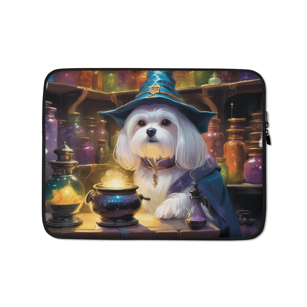 PugMug Custom Maltese Dog Laptop Sleeve