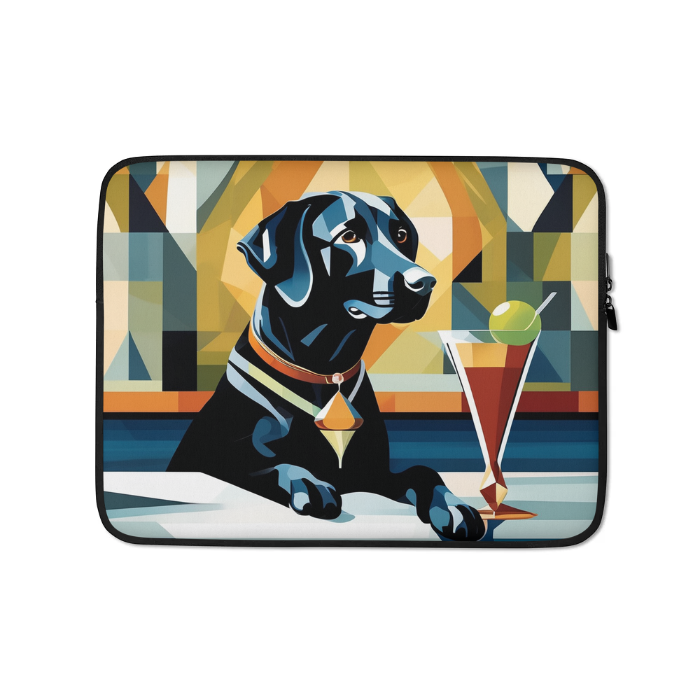 PugMug Custom Black Labrador Retriever Laptop Sleeve
