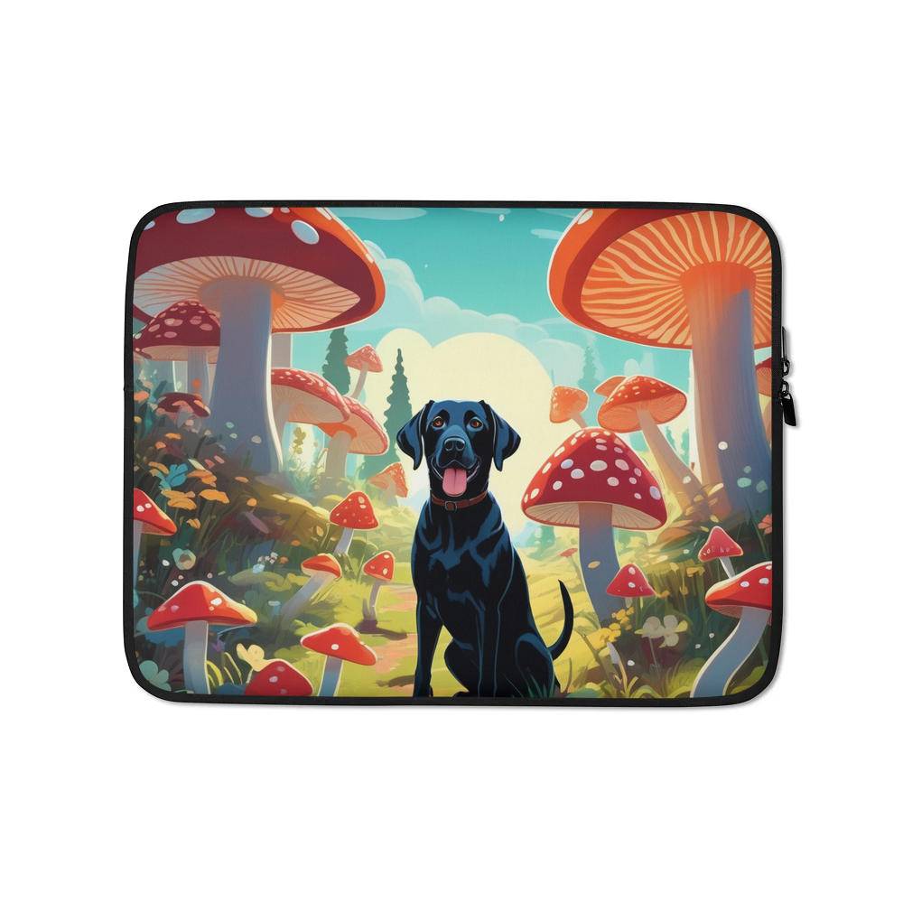 PugMug Custom Black Labrador Retriever Laptop Sleeve