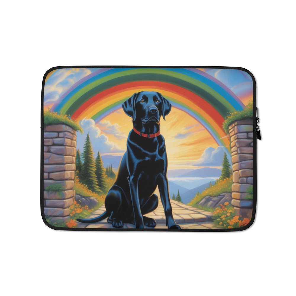 PugMug Custom Black Labrador Retriever Laptop Sleeve