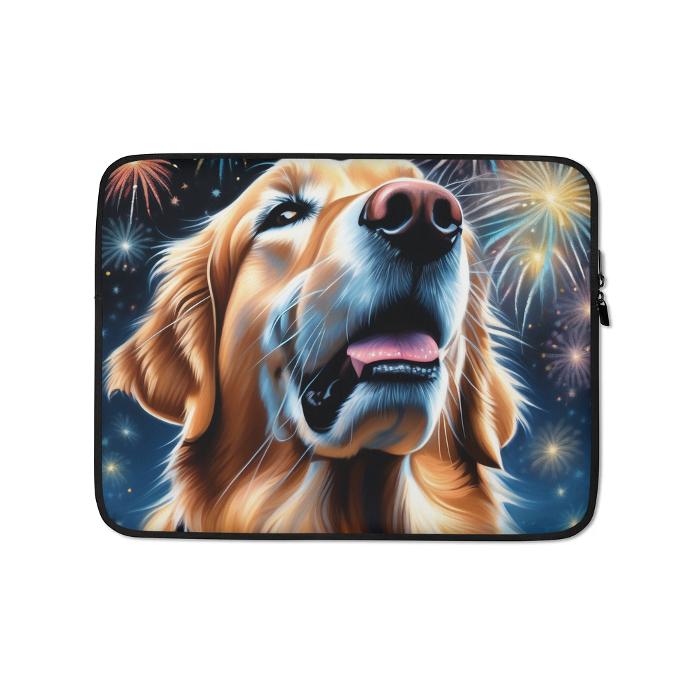 PugMug Custom Golden Retriever Laptop Sleeve
