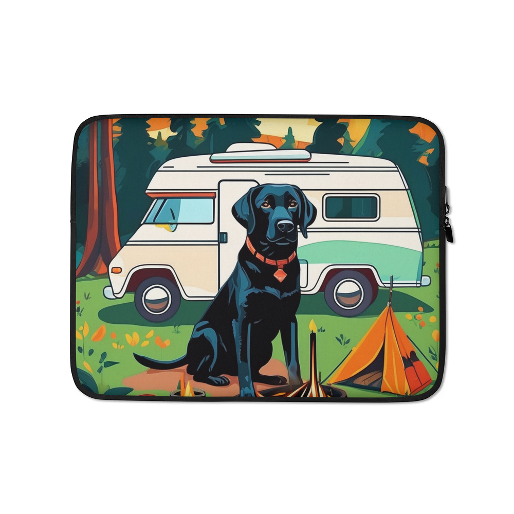 PugMug Custom Black Labrador Retriever Laptop Sleeve