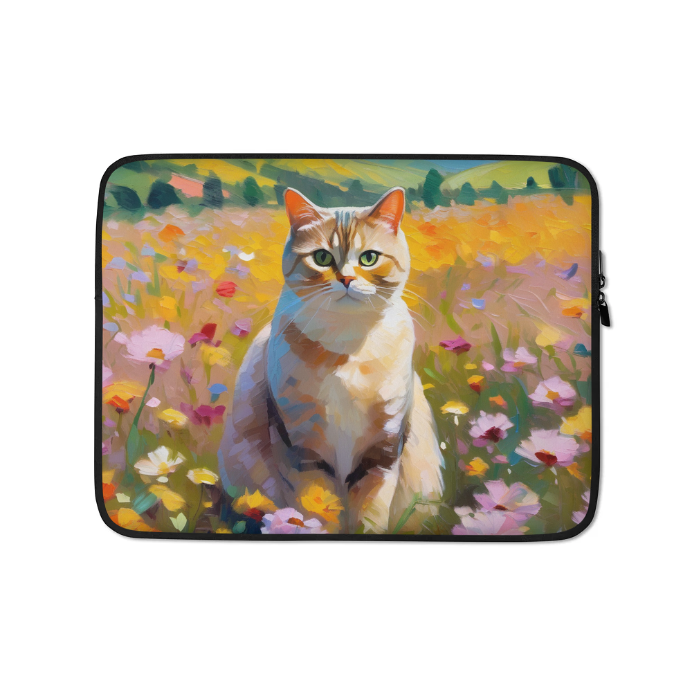 PugMug Custom Tabby British Shorthair Cat Laptop Sleeve