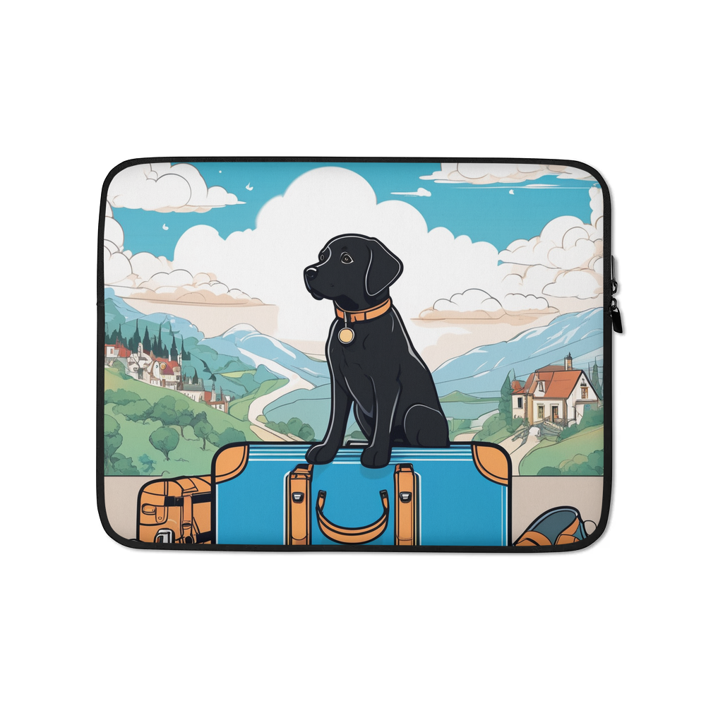 PugMug Custom Black Labrador Retriever Laptop Sleeve
