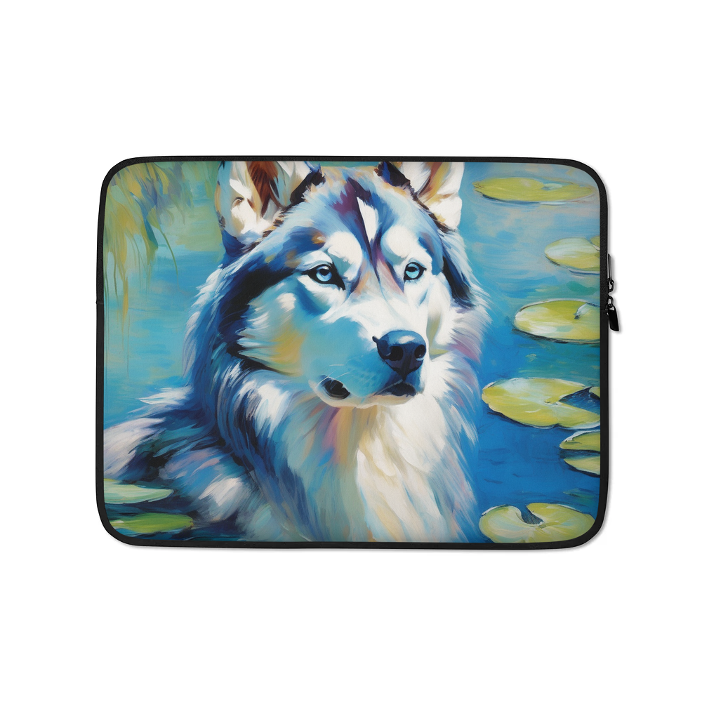 PugMug Custom Siberian Husky Laptop Sleeve