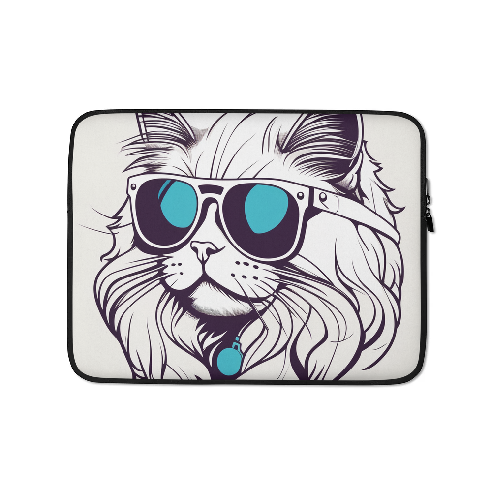 PugMug Custom White Persian Cat Laptop Sleeve