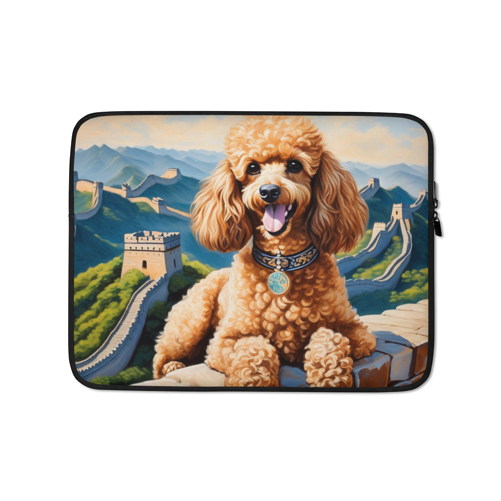 PugMug Custom Tan Poodle Laptop Sleeve