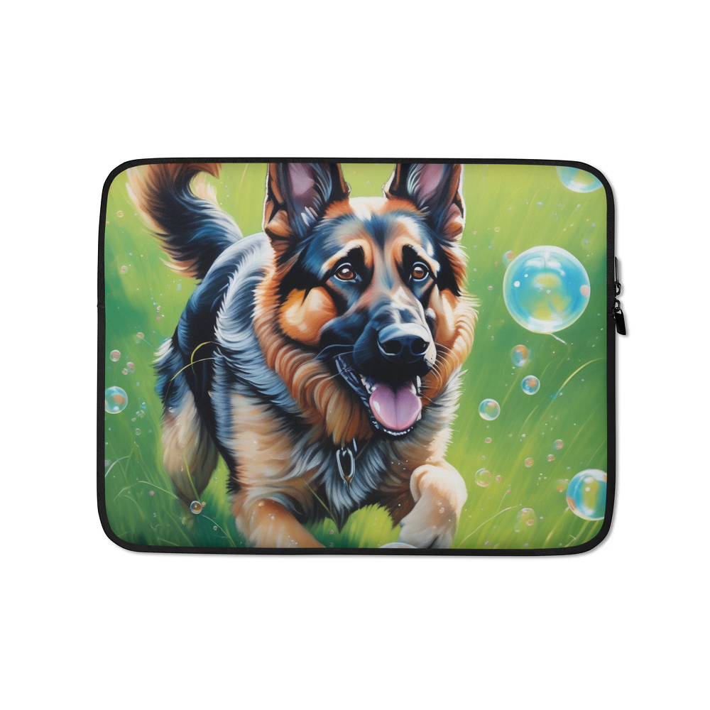 PugMug Custom German Shepherd Dog Laptop Sleeve