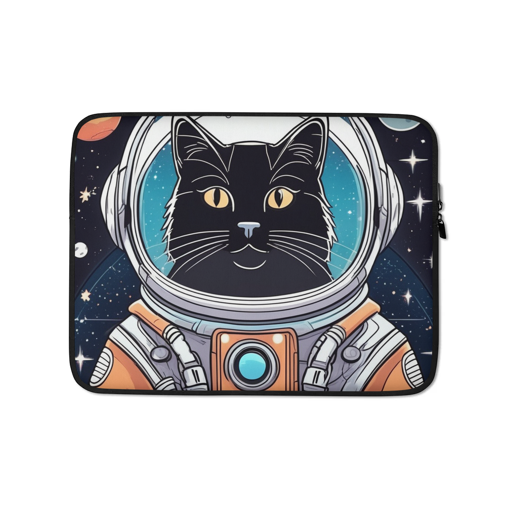 PugMug Custom Black Companion Cat Laptop Sleeve