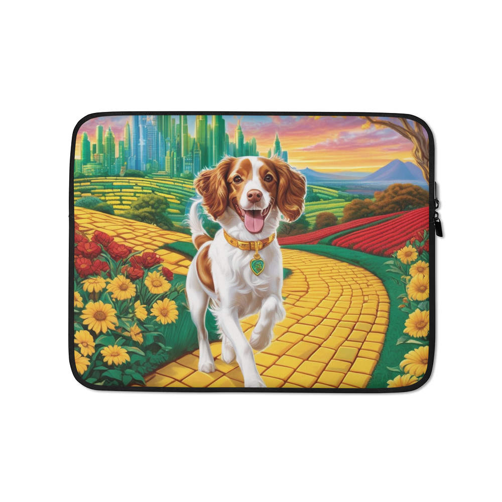 PugMug Custom Brittany Dog Laptop Sleeve