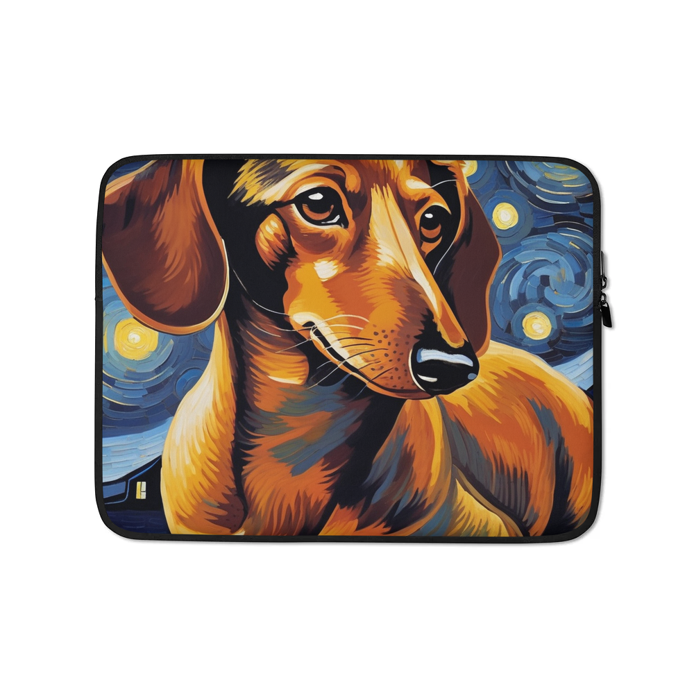 PugMug Custom Tan Dachshund Laptop Sleeve