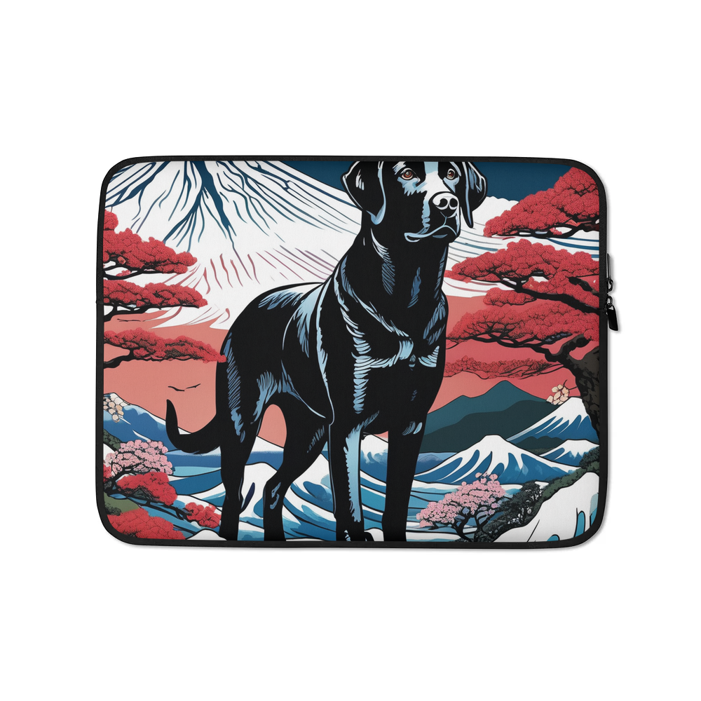 PugMug Custom Black Labrador Retriever Laptop Sleeve