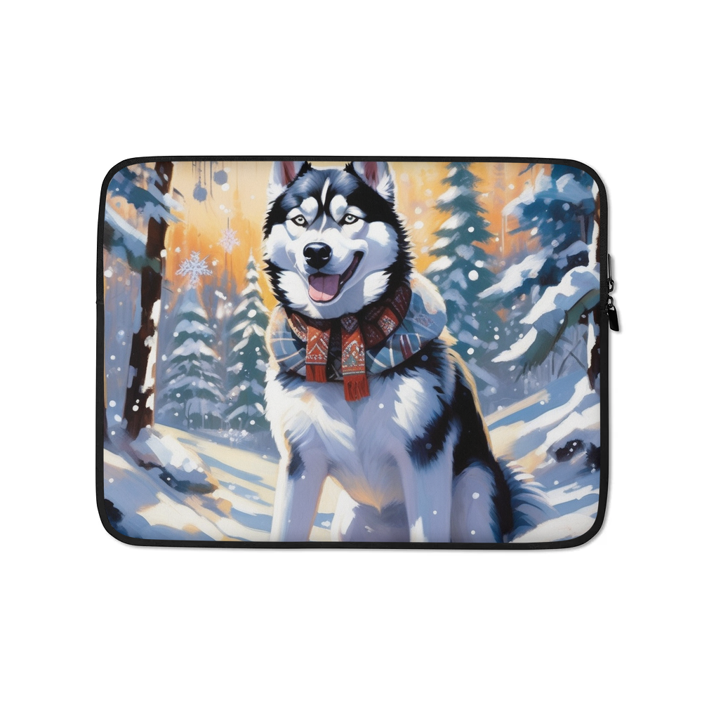 PugMug Custom Siberian Husky Laptop Sleeve