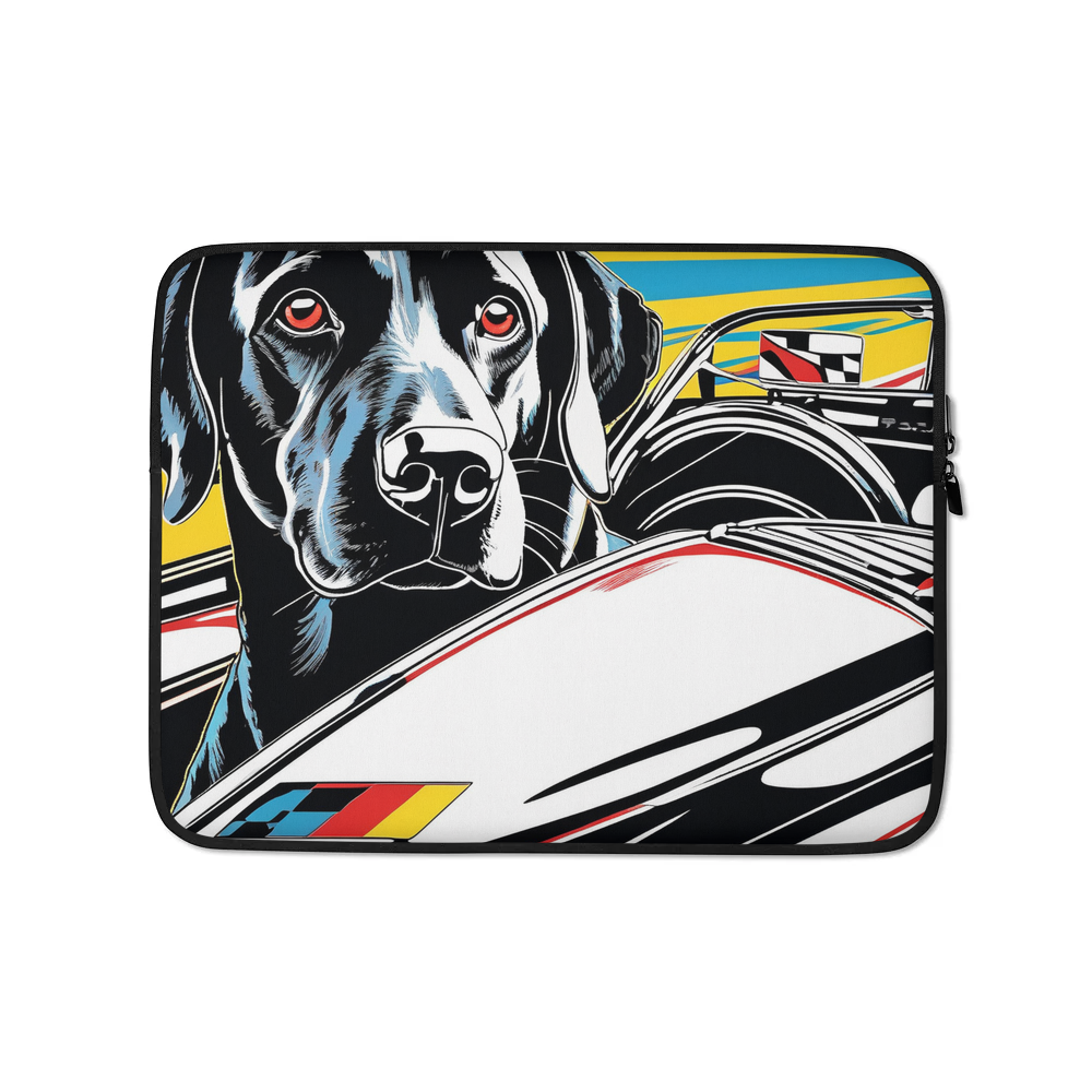 PugMug Custom Black Labrador Retriever Laptop Sleeve