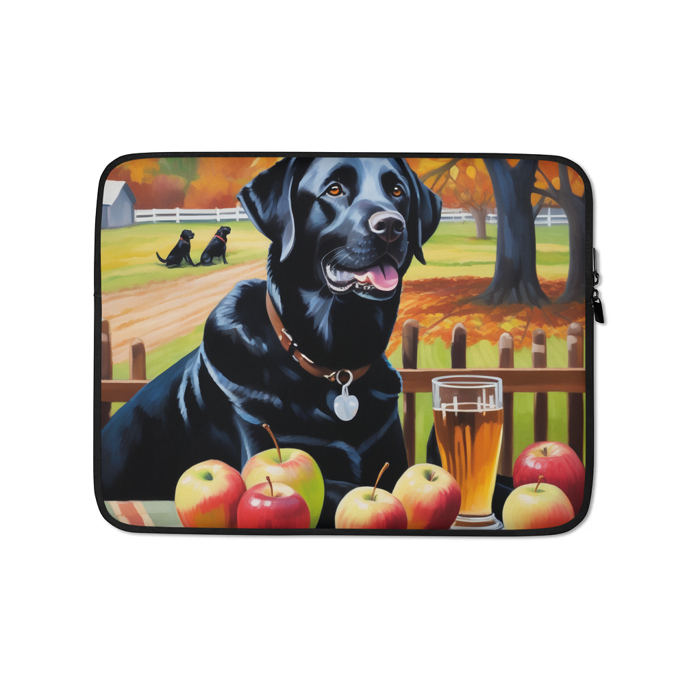 PugMug Custom Black Labrador Retriever Laptop Sleeve
