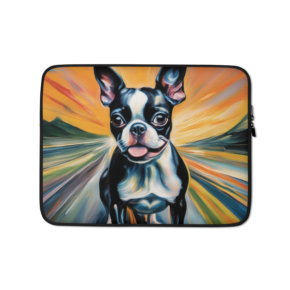 PugMug Custom Boston Terrier Laptop Sleeve