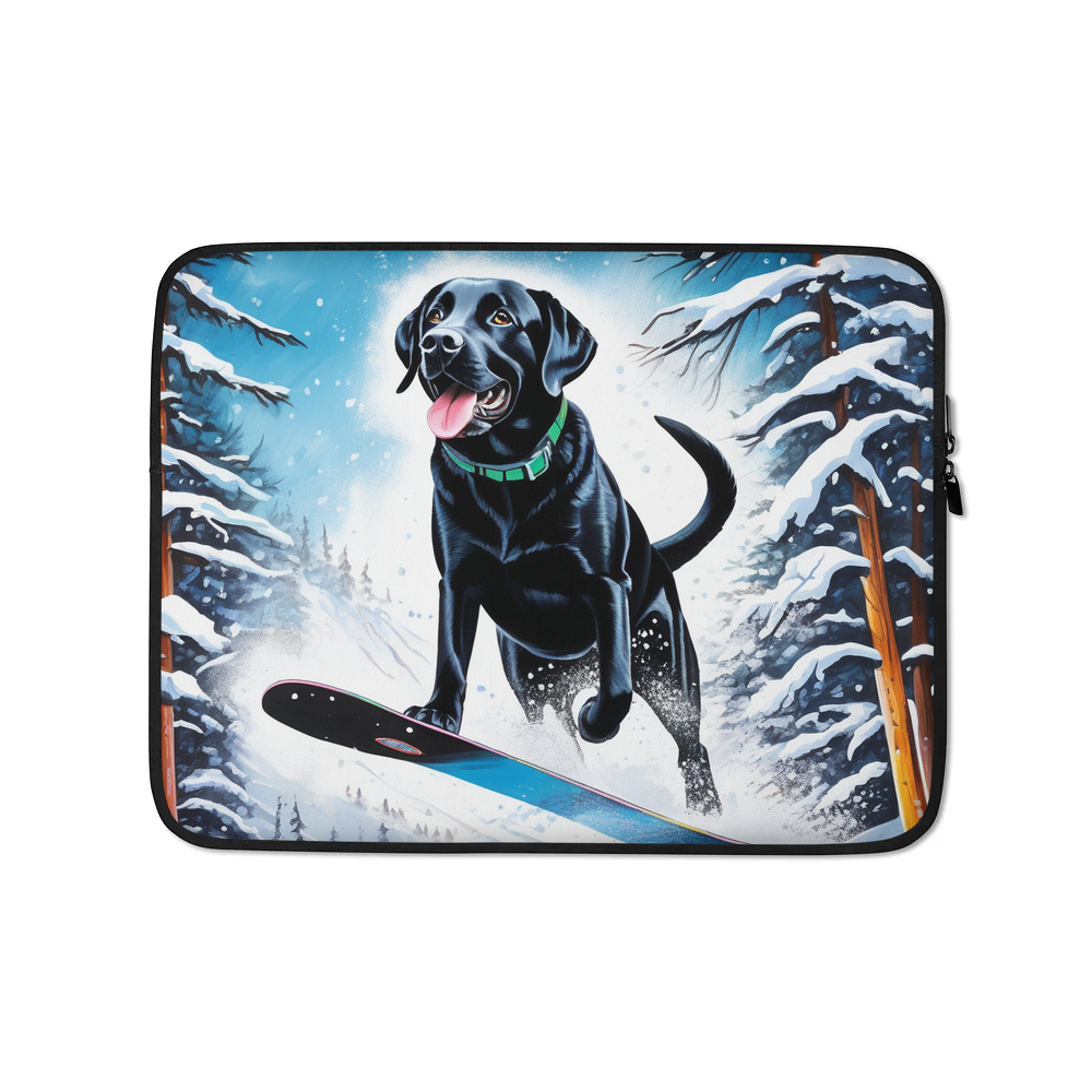 PugMug Custom Black Labrador Retriever Laptop Sleeve
