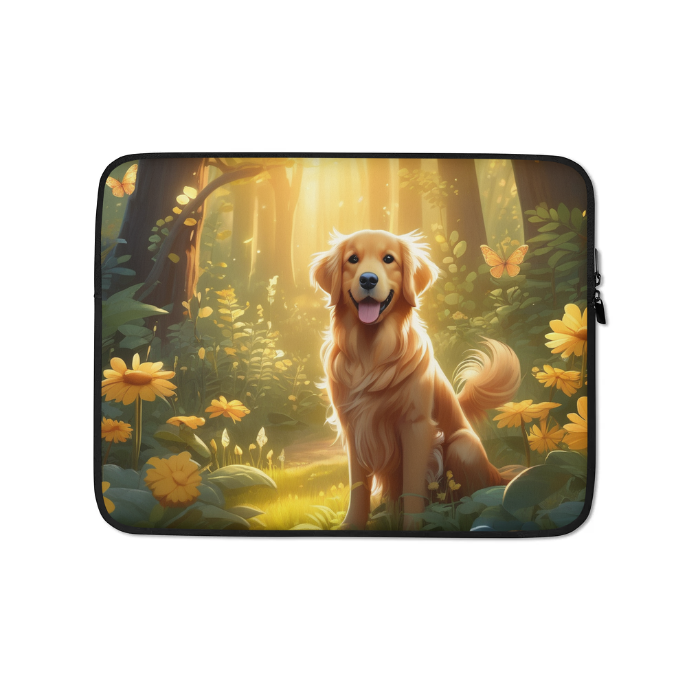 PugMug Custom Golden Retriever Laptop Sleeve