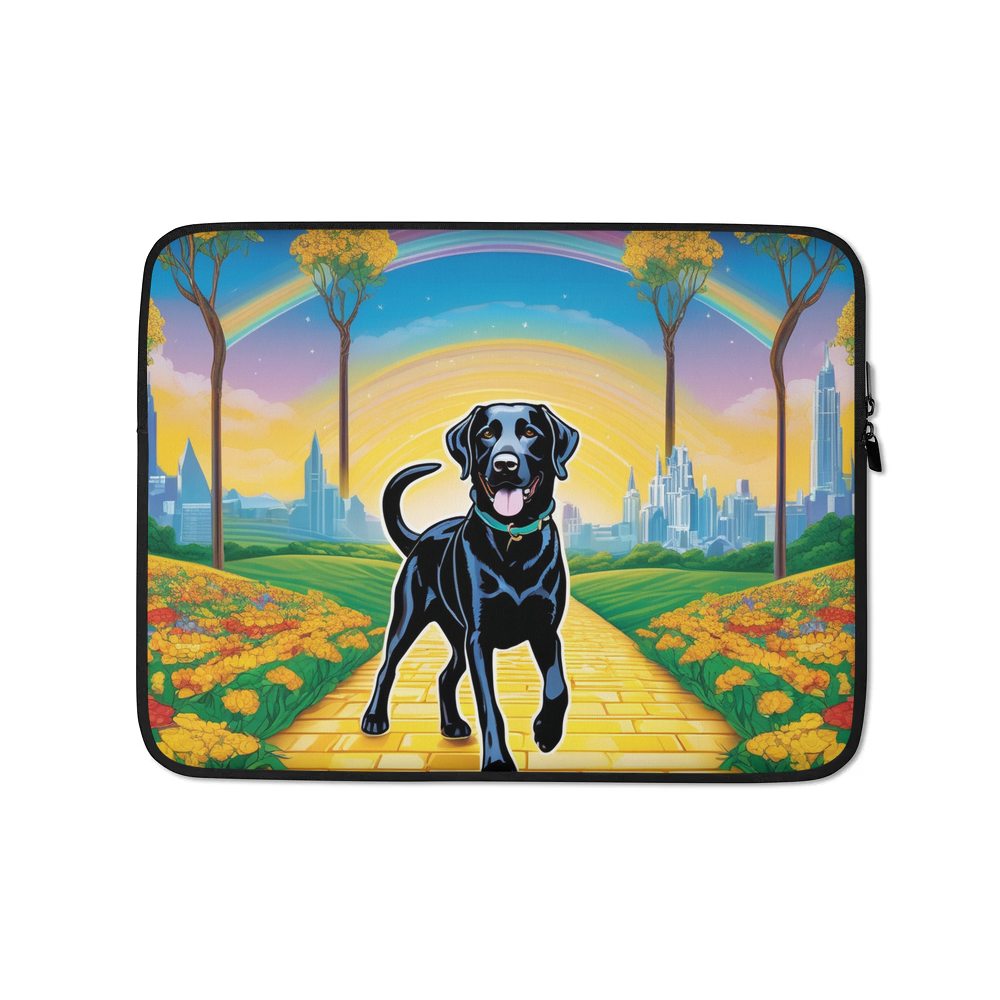 PugMug Custom Black Labrador Retriever Laptop Sleeve
