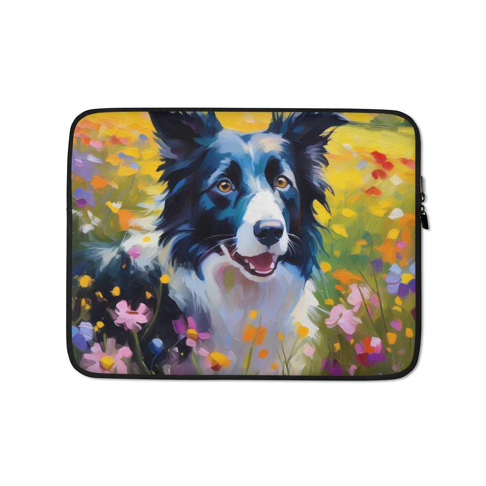 PugMug Custom Border Collie Laptop Sleeve