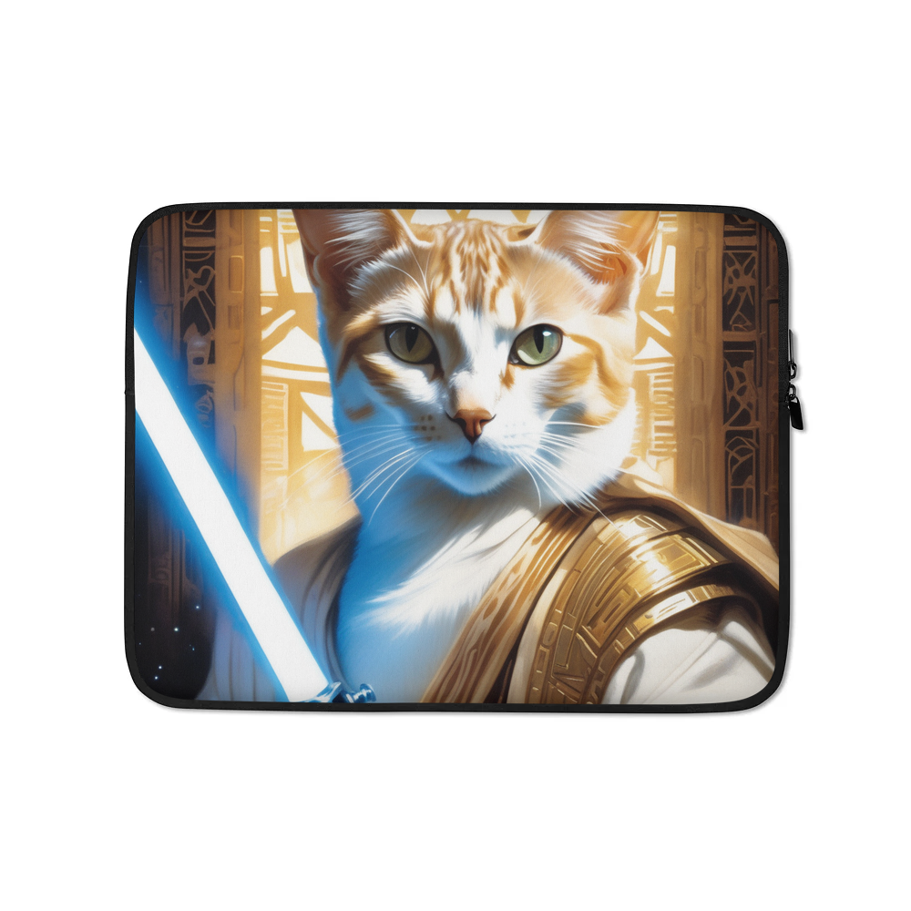 PugMug Custom White Abyssinian Cat Laptop Sleeve