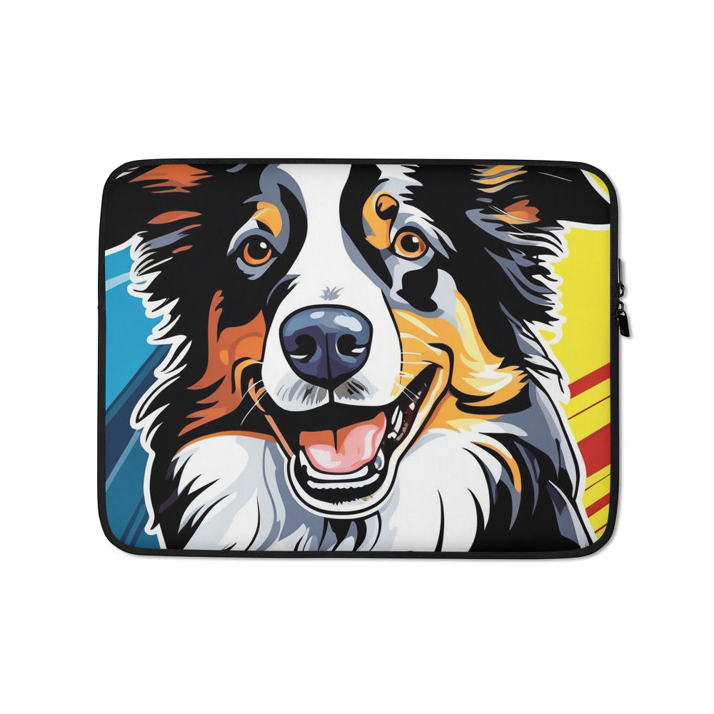 PugMug Custom Border Collie Laptop Sleeve