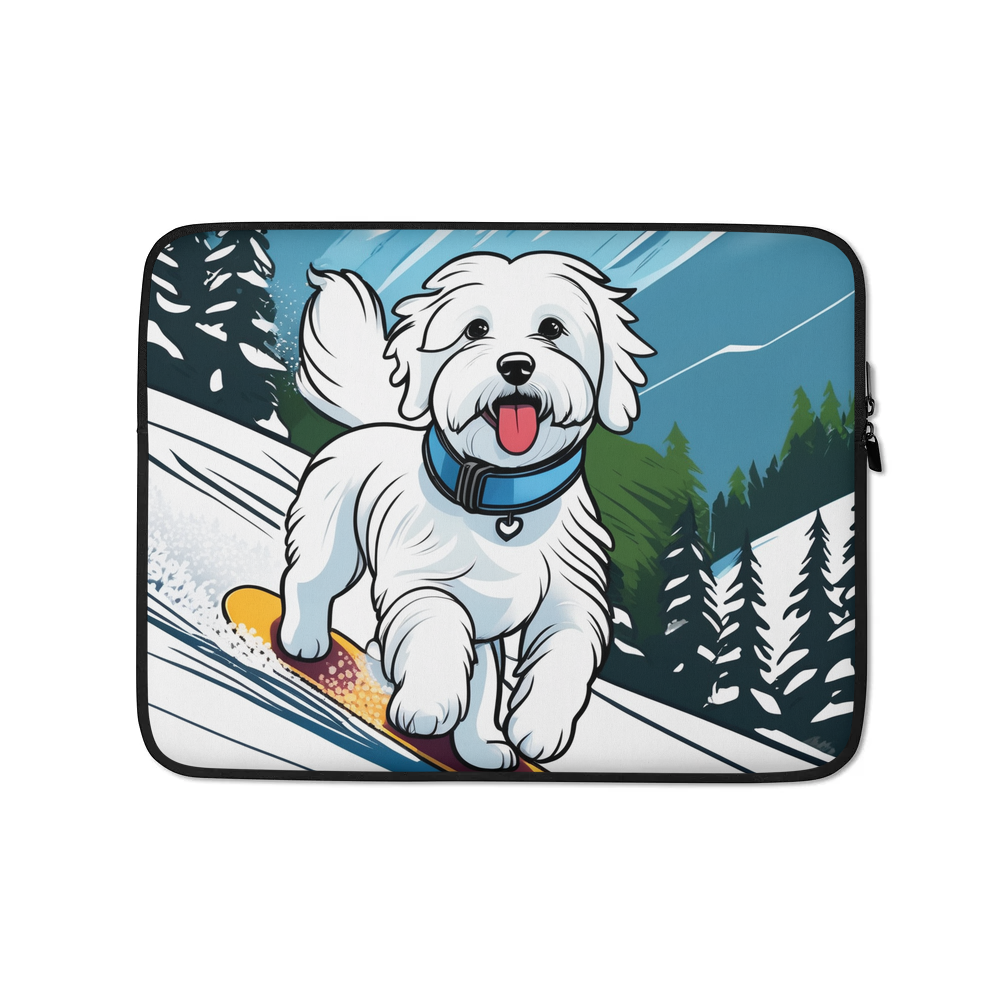 PugMug Custom White Havanese Dog Laptop Sleeve