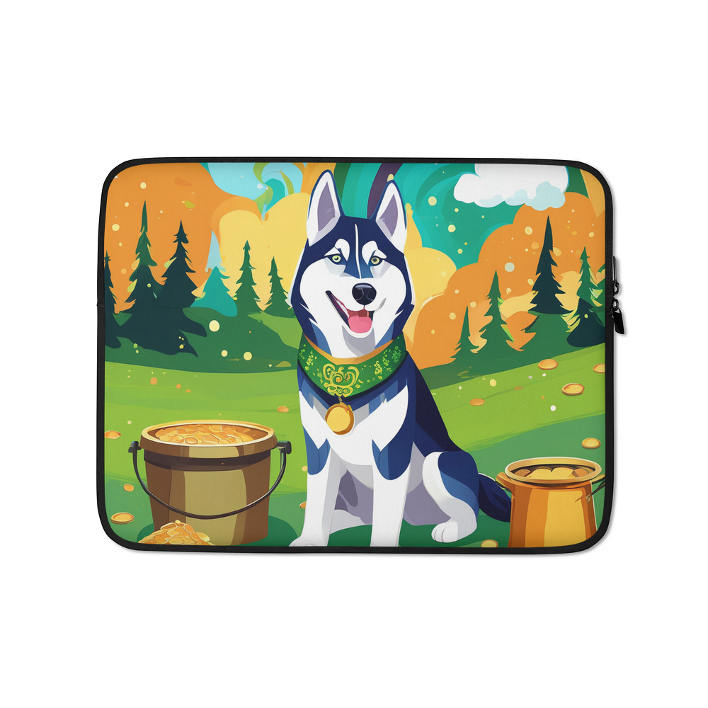 PugMug Custom Siberian Husky Laptop Sleeve