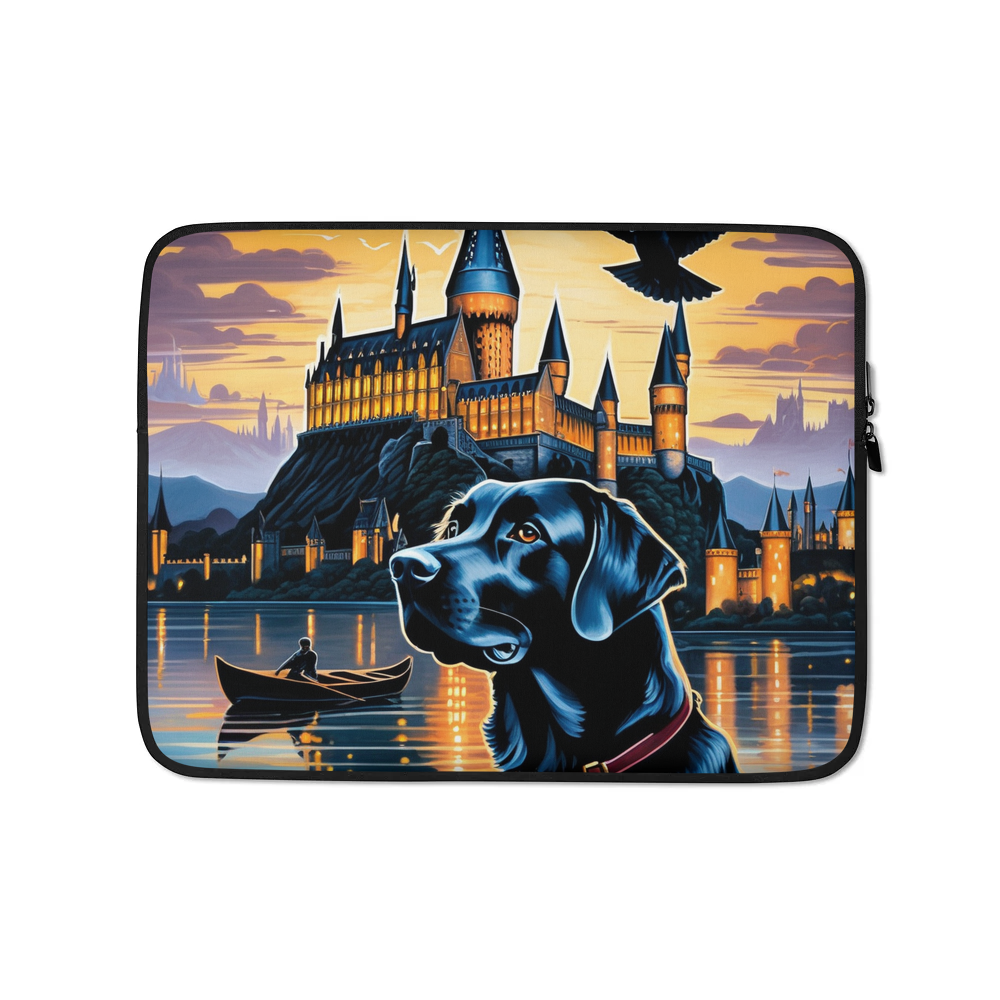 PugMug Custom Black Labrador Retriever Laptop Sleeve