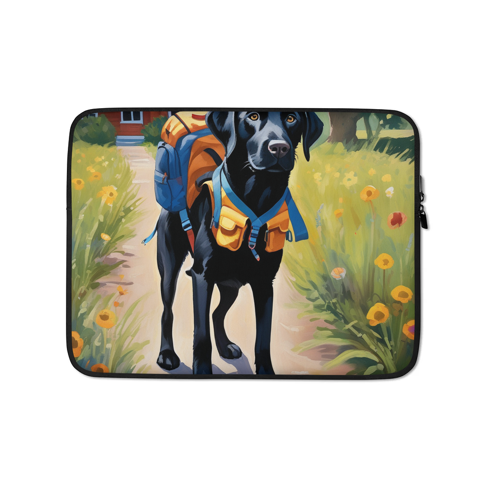 PugMug Custom Black Labrador Retriever Laptop Sleeve