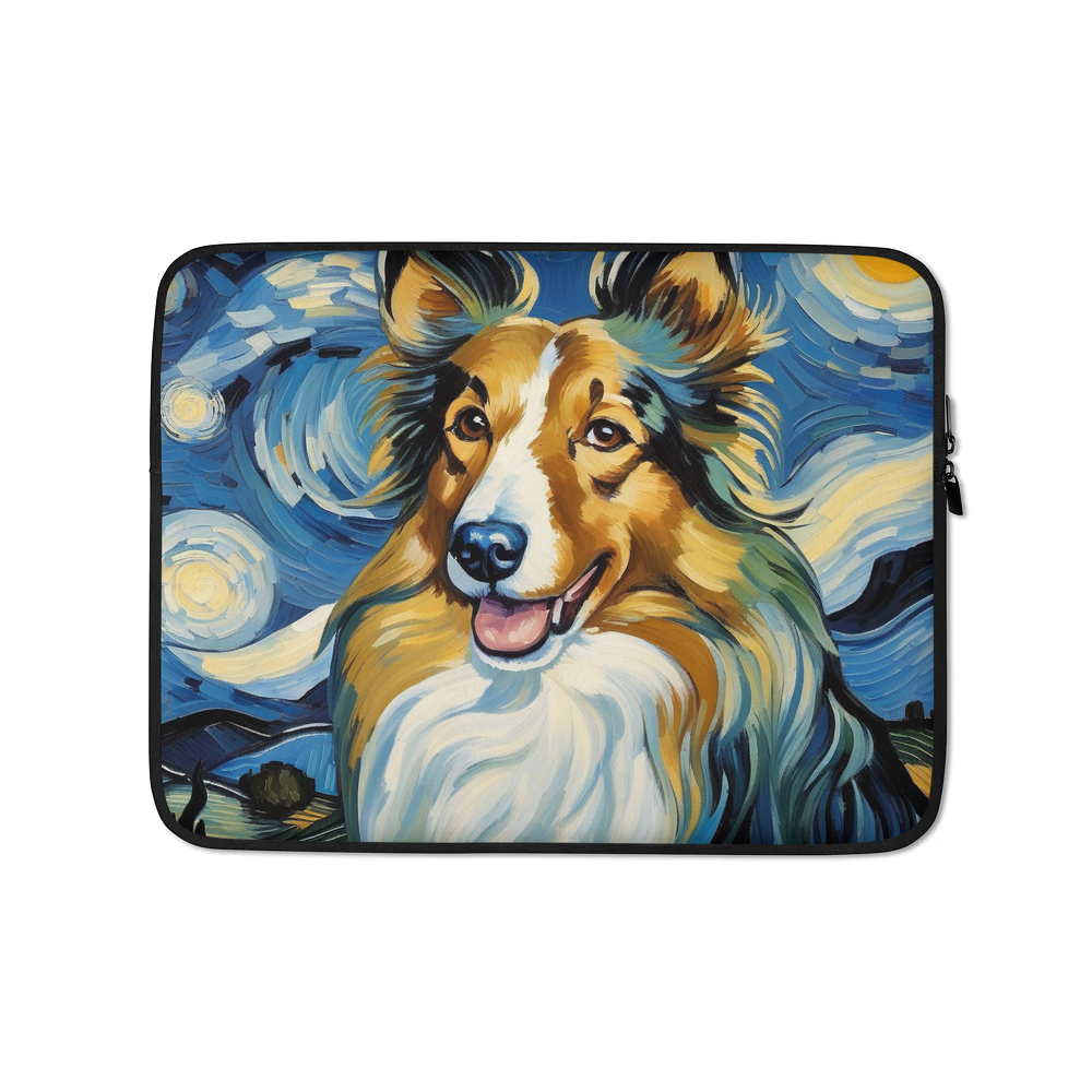 PugMug Custom Collie Laptop Sleeve