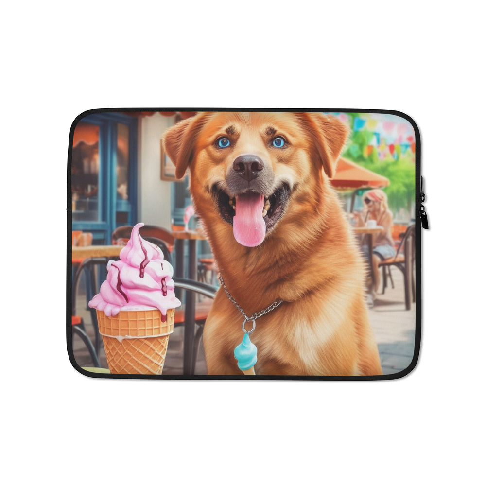 PugMug Custom Blue Laptop Sleeve