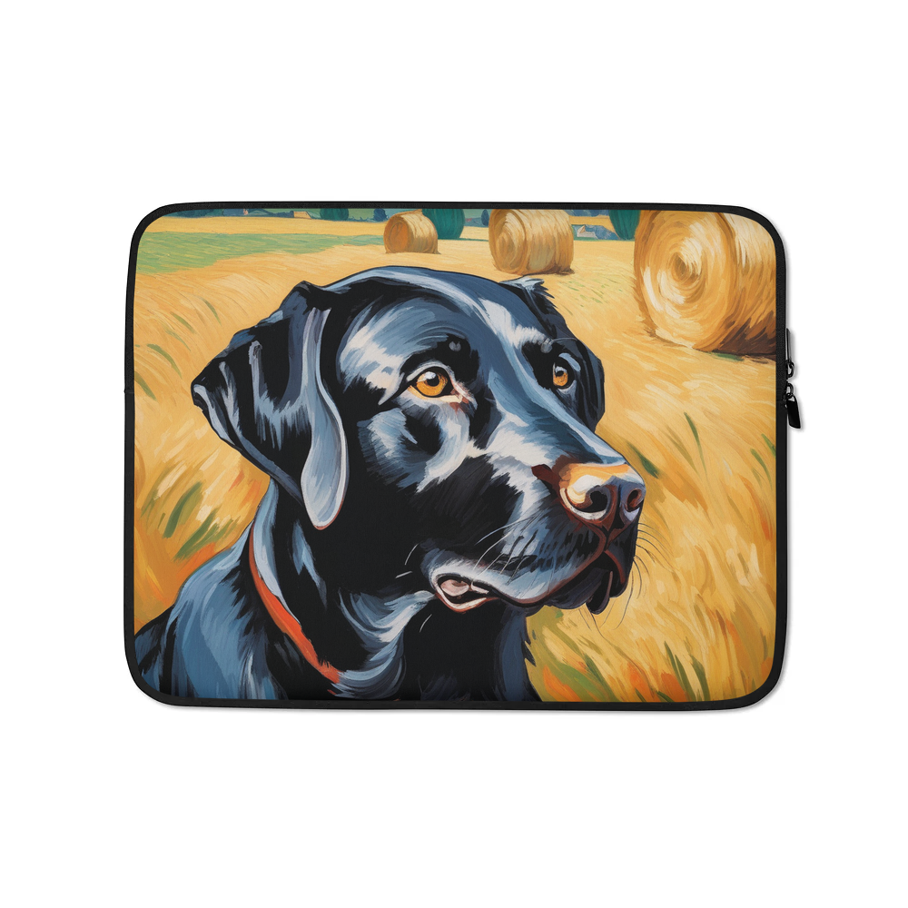 PugMug Custom Black Labrador Retriever Laptop Sleeve