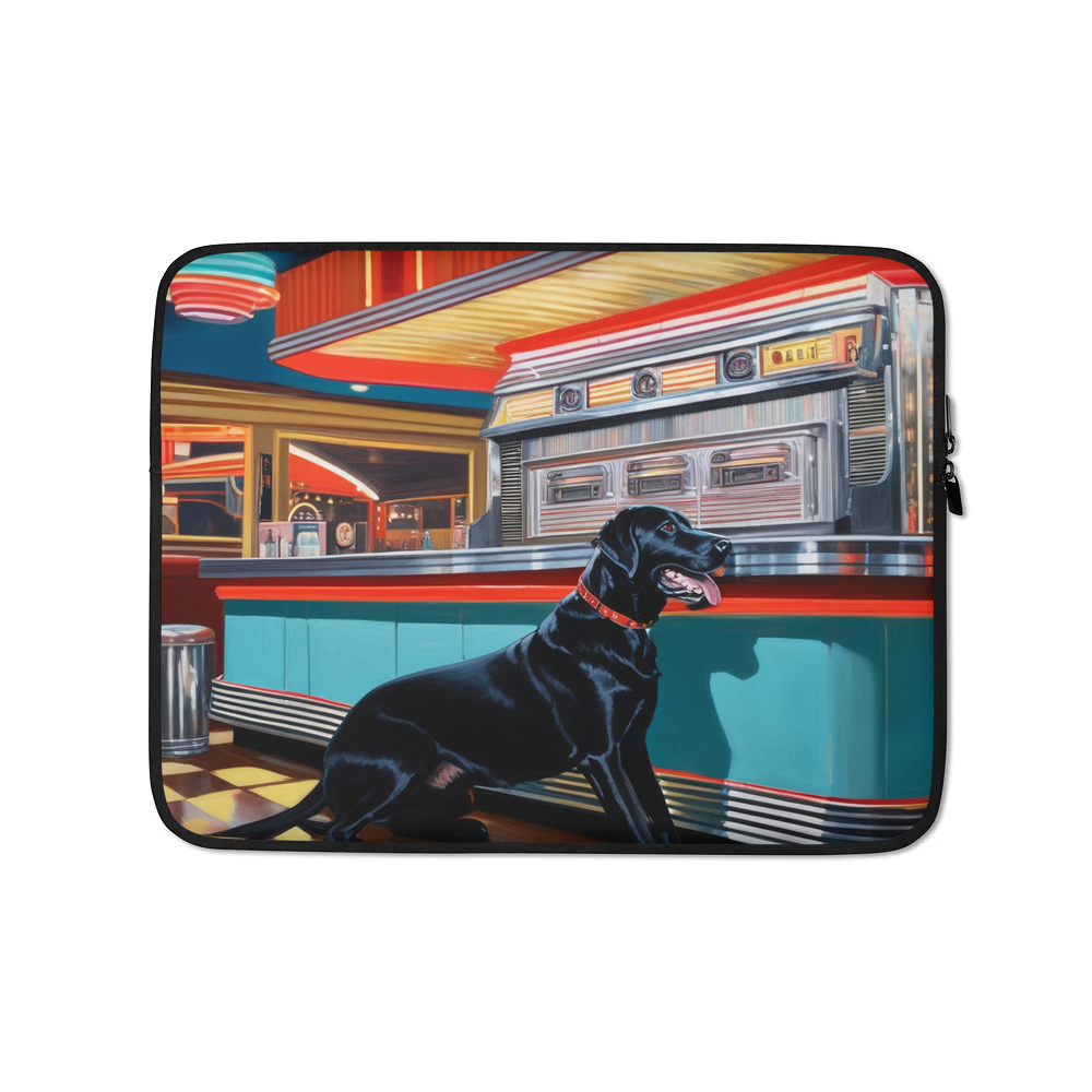 PugMug Custom Black Labrador Retriever Laptop Sleeve