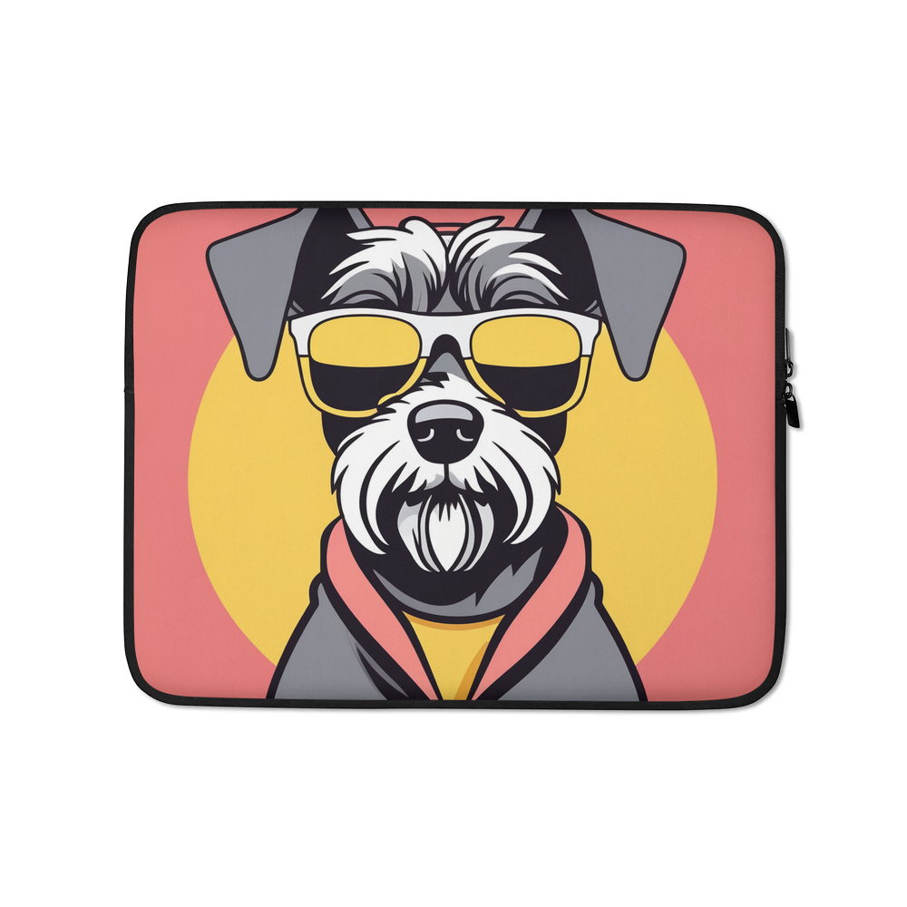 PugMug Custom Miniature Schnauzer Laptop Sleeve