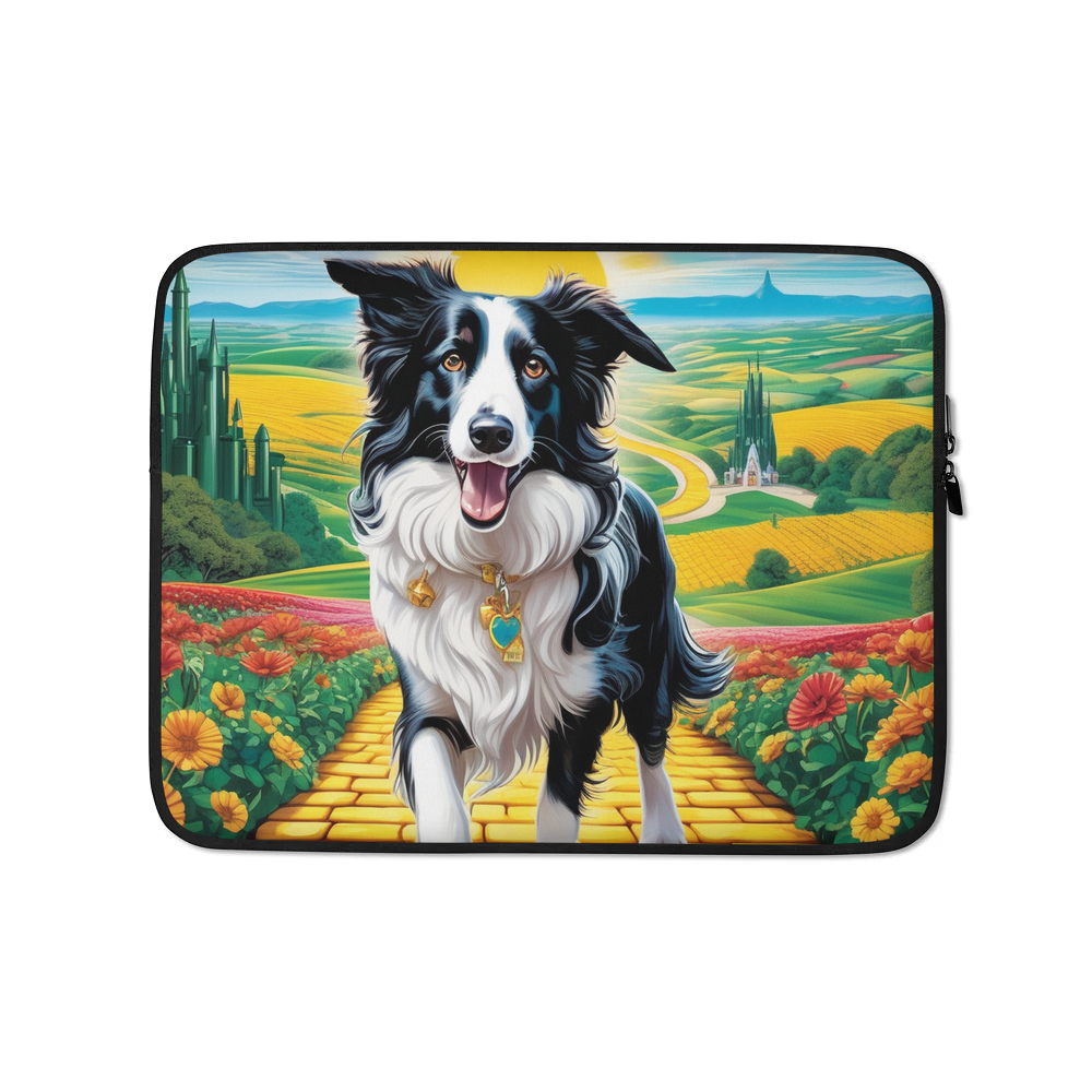 PugMug Custom Border Collie Laptop Sleeve