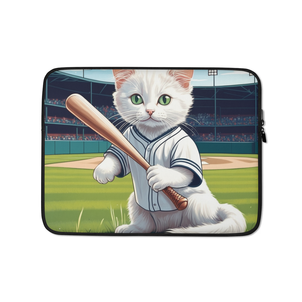 PugMug Custom White Companion Cat Laptop Sleeve