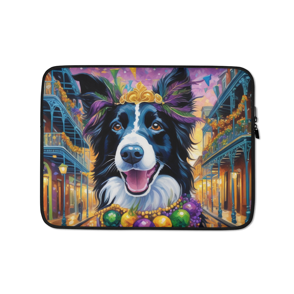 PugMug Custom Border Collie Laptop Sleeve