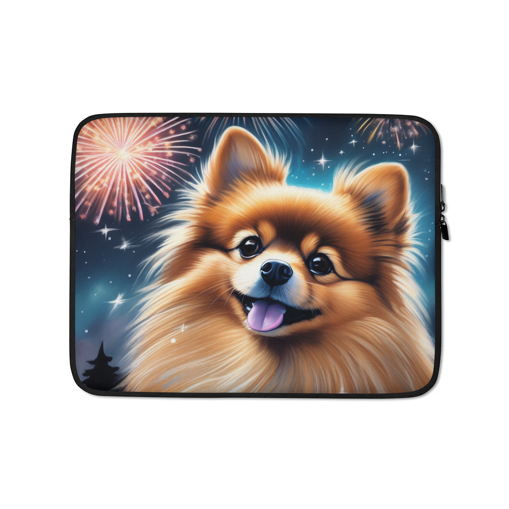 PugMug Custom Tan Pomeranian Laptop Sleeve