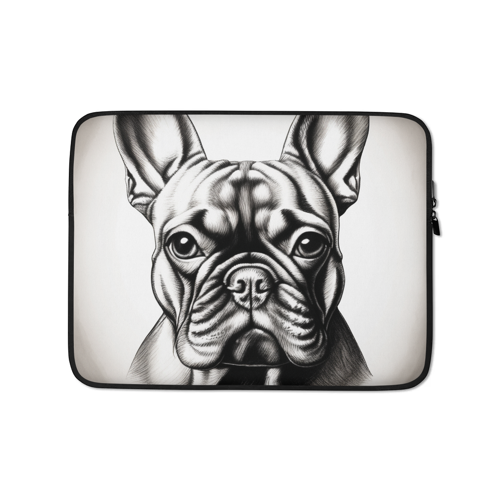 PugMug Custom Tan French Bulldog Laptop Sleeve