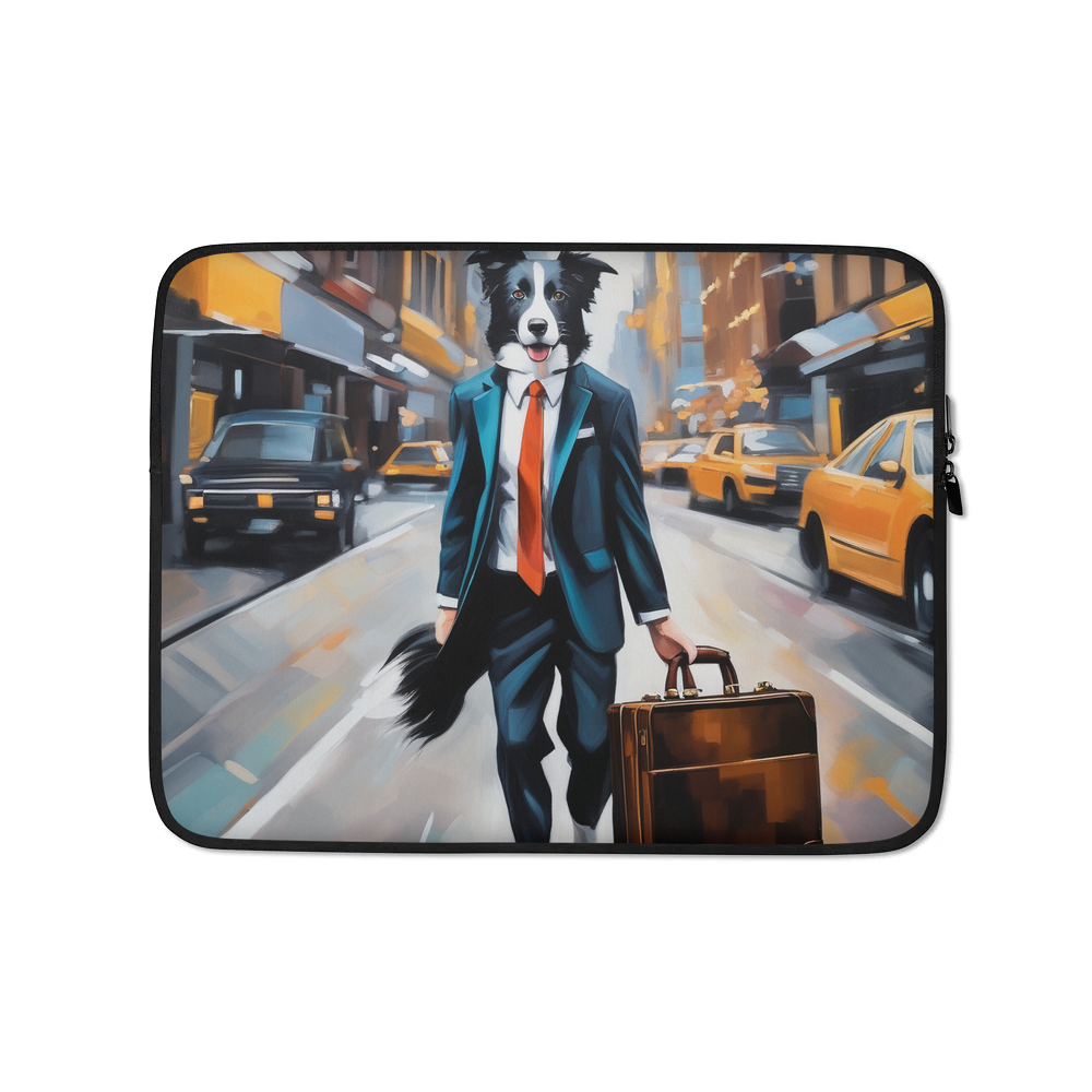 PugMug Custom Border Collie Laptop Sleeve