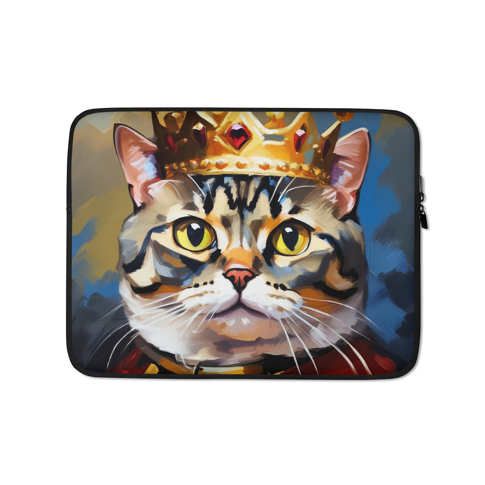 PugMug Custom Tabby Scottish Fold Cat Laptop Sleeve