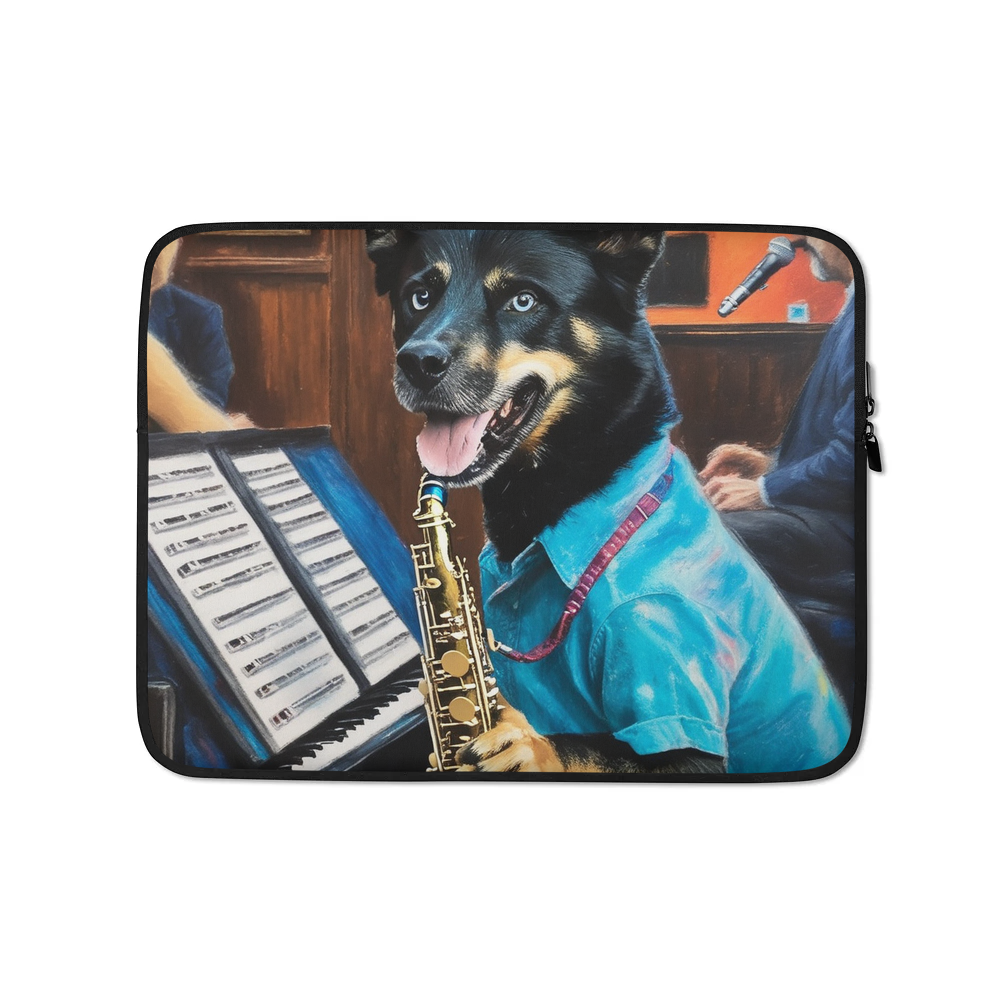 PugMug Custom Blue Laptop Sleeve