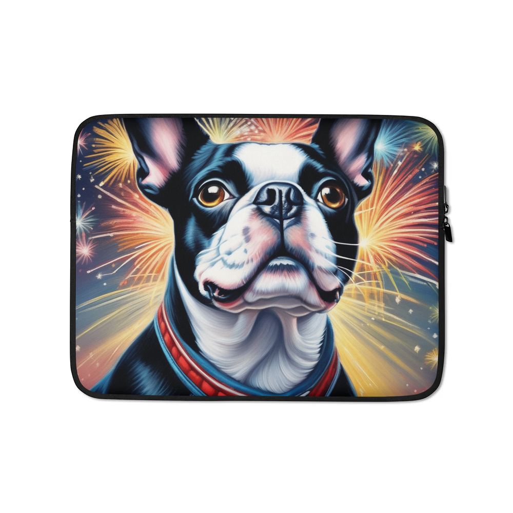 PugMug Custom Boston Terrier Laptop Sleeve