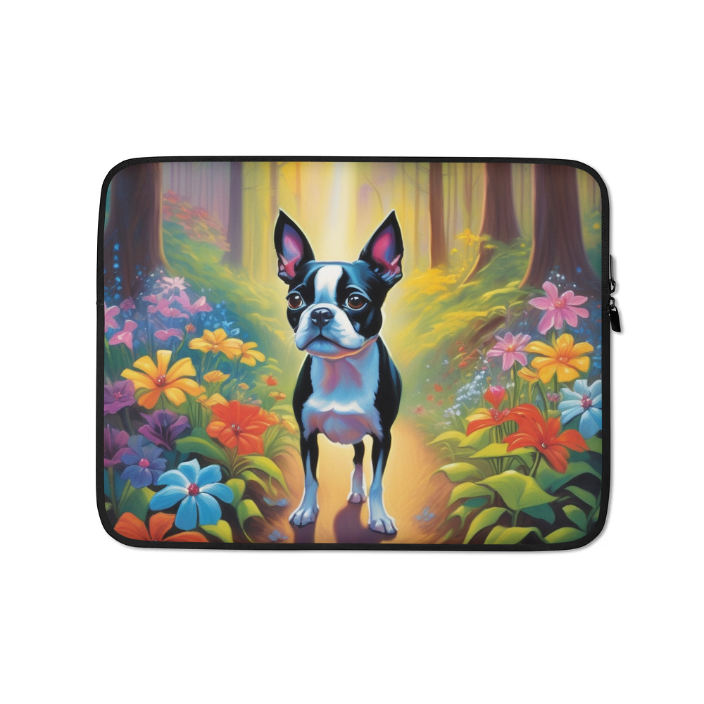 PugMug Custom Boston Terrier Laptop Sleeve