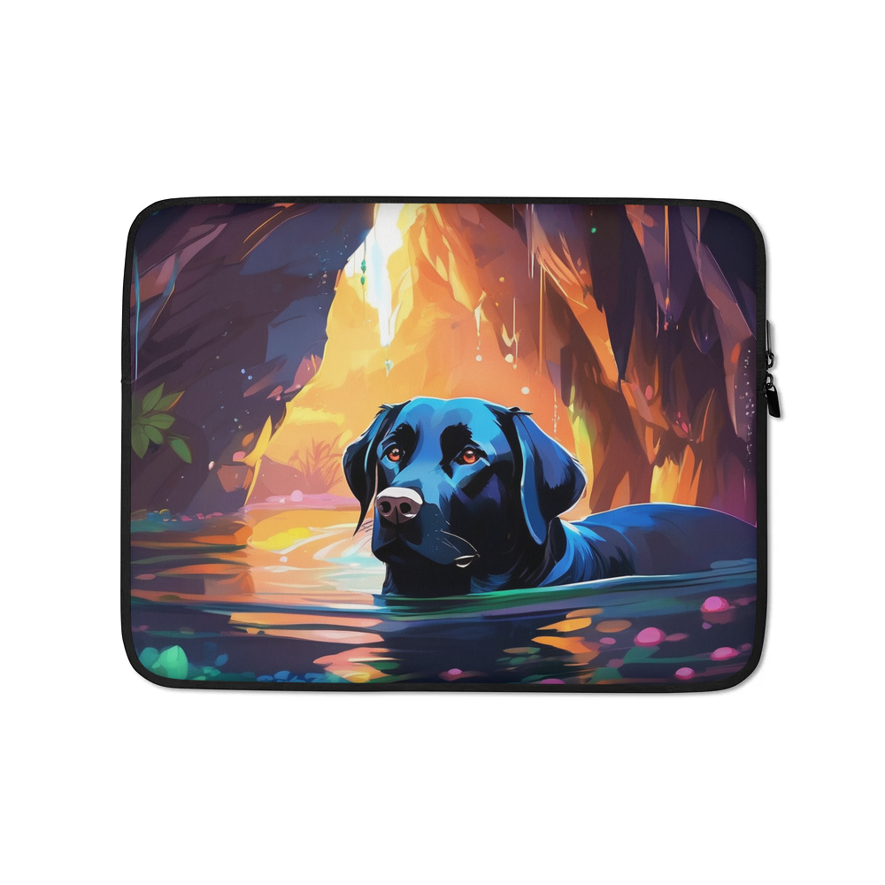 PugMug Custom Black Labrador Retriever Laptop Sleeve