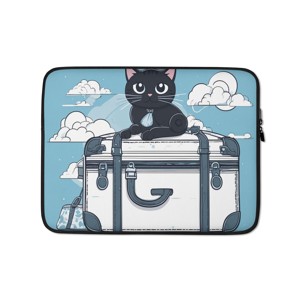 PugMug Custom Black Exotic Cat Laptop Sleeve