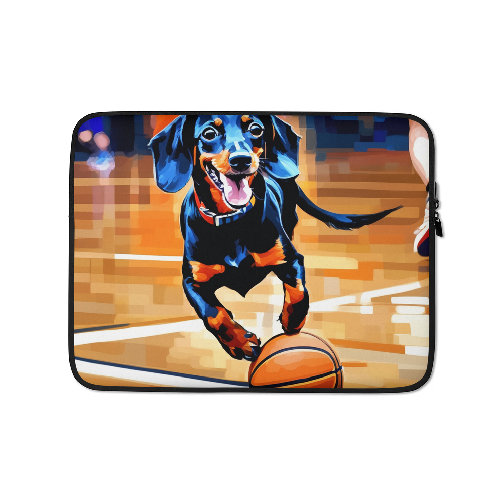 PugMug Custom Black Dachshund Laptop Sleeve