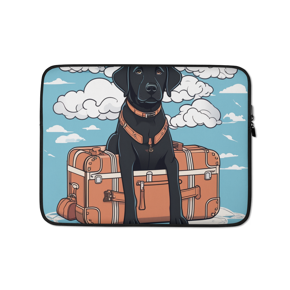 PugMug Custom Black Labrador Retriever Laptop Sleeve